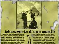d�couverte d'une momie